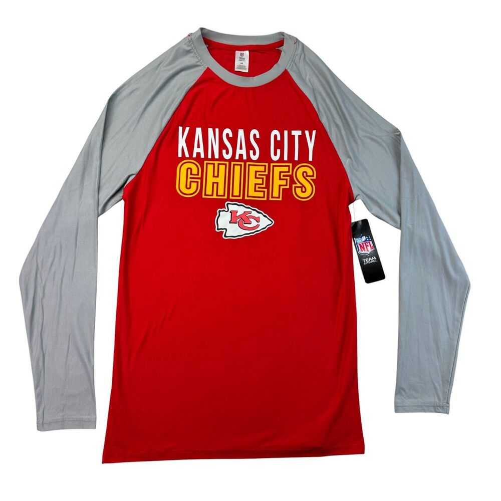 Kansas City Chiefs Shirt Mens Extra Small Sleepwear Long Sleeve NFL Team Apparel